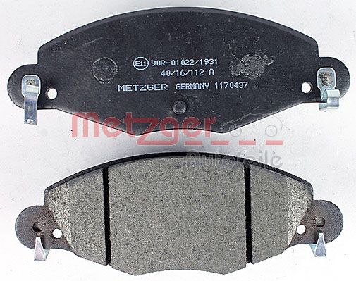 METZGER 1170437 Bremsbelagsatz, Scheibenbremse
